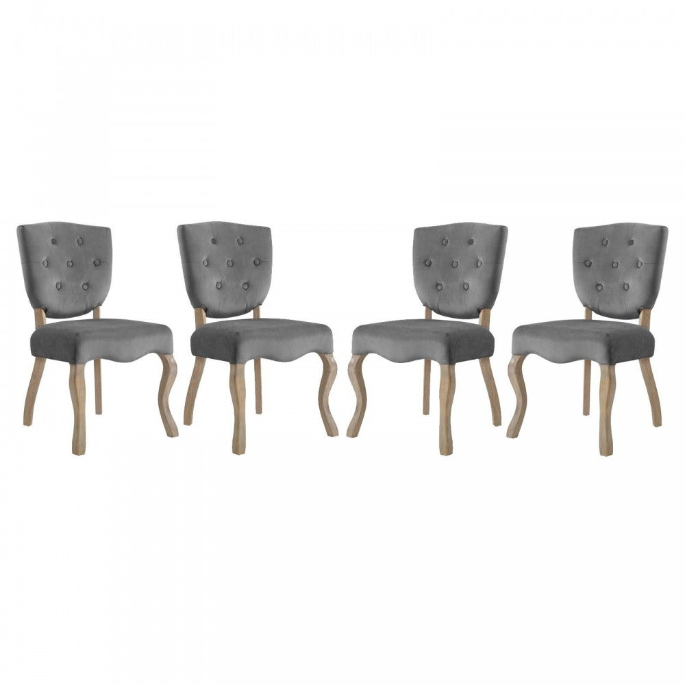 Array Dining Side Chair Set of 4, Gray