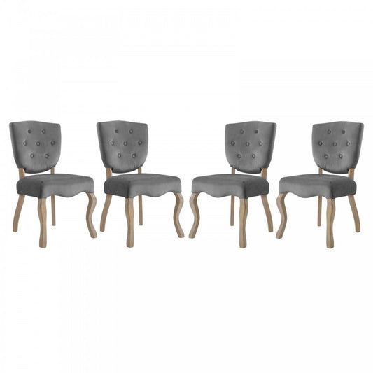 Array Dining Side Chair Set of 4, Gray
