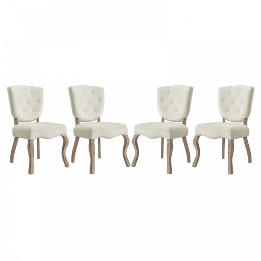 Array Dining Side Chair Set of 4, Ivory