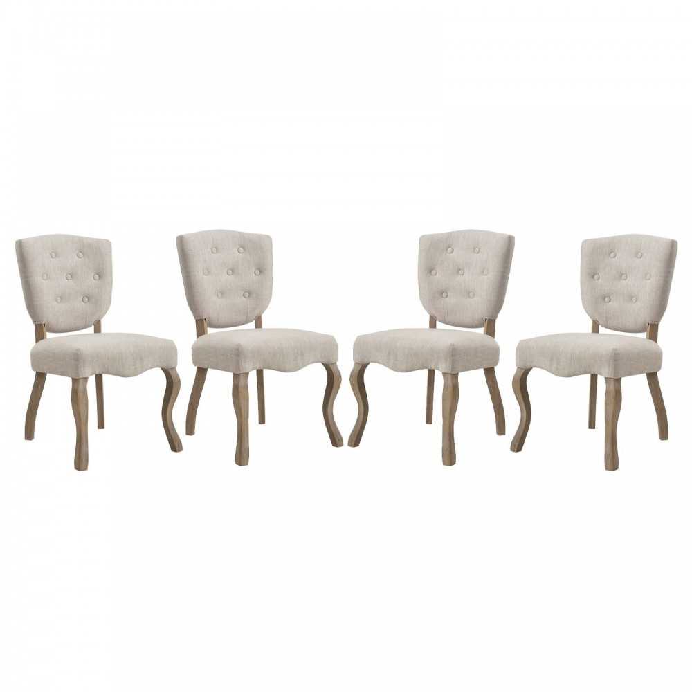 Array Dining Side Chair Set of 4, Beige