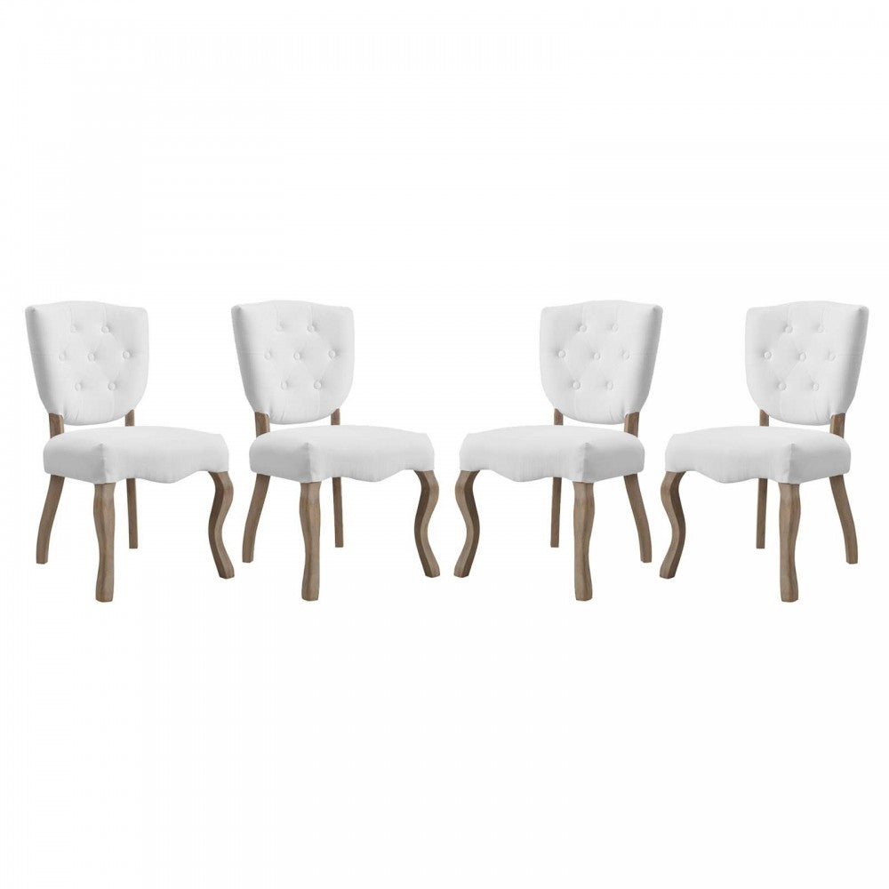 Array Dining Side Chair Set of 4, White