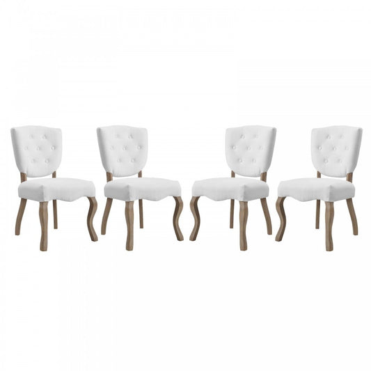 Array Dining Side Chair Set of 4, White