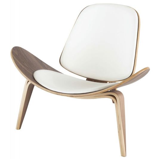 Artemis White Leather Occasional Chair