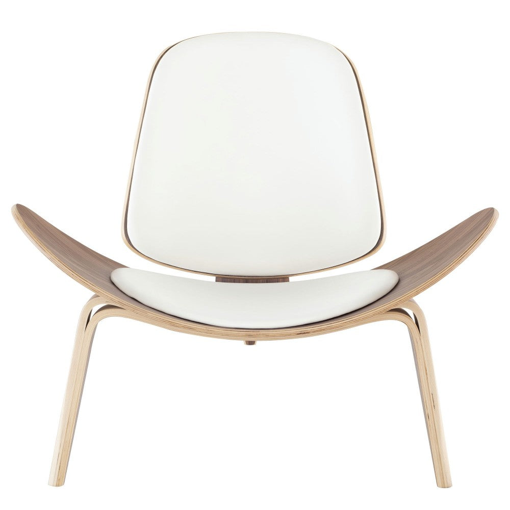 Artemis White Leather Occasional Chair