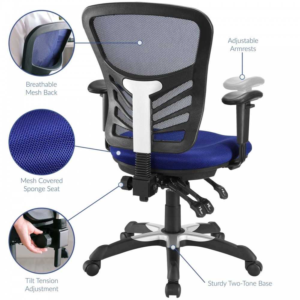 Articulate Mesh Office Chair, Blue