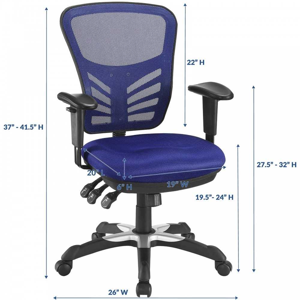 Articulate Mesh Office Chair, Blue