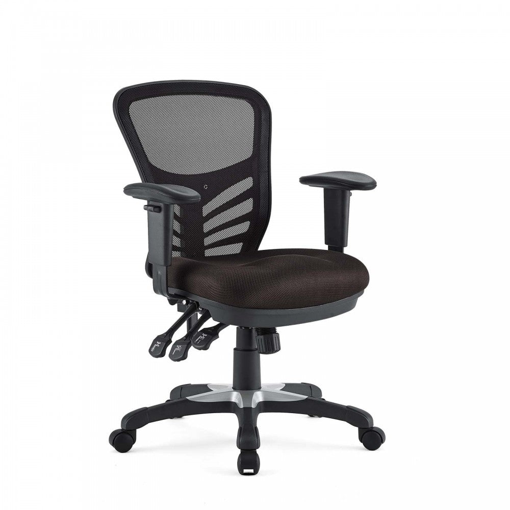 Articulate Mesh Office Chair, Brown