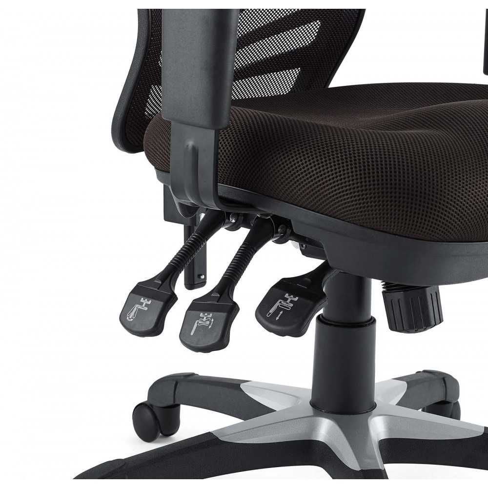 Articulate Mesh Office Chair, Brown