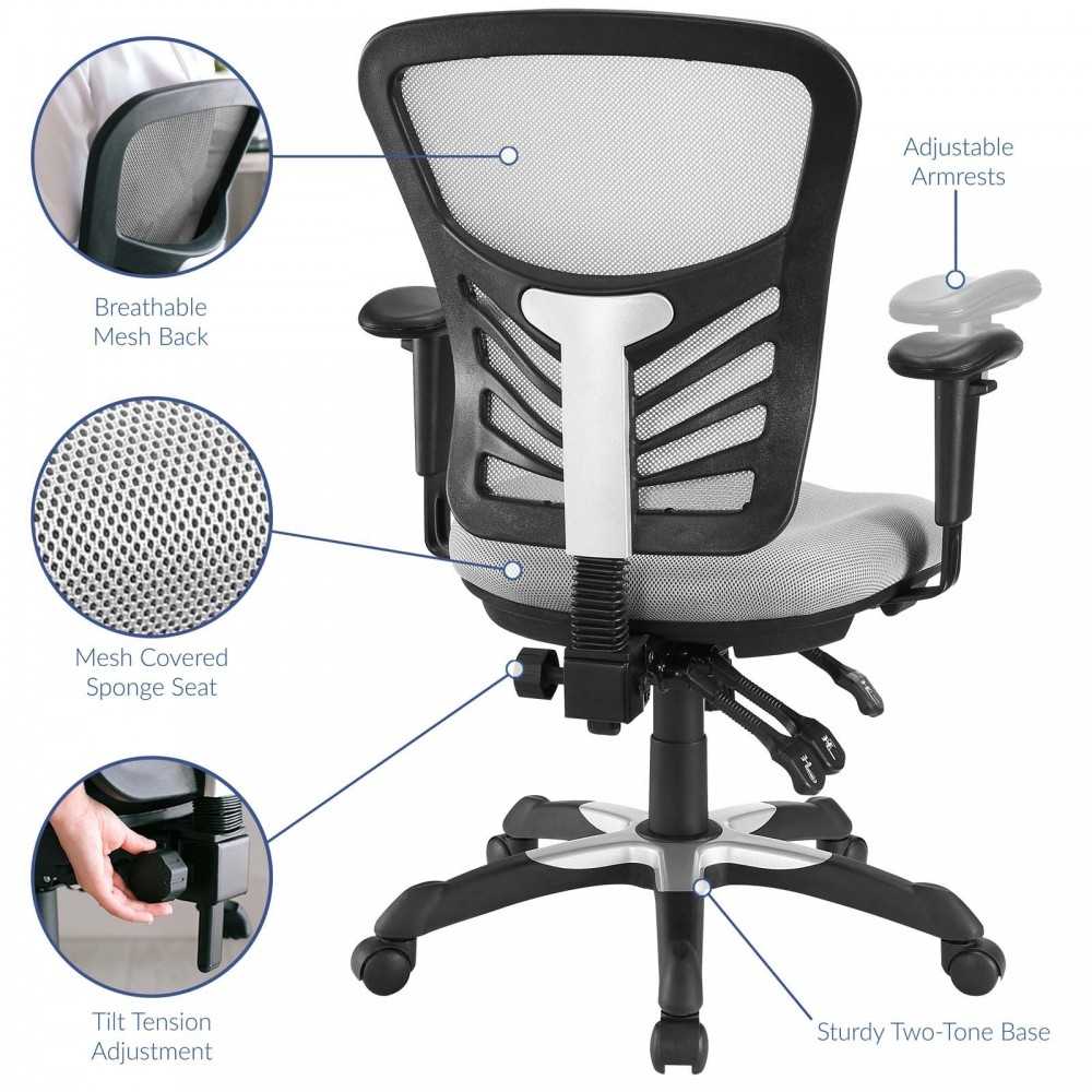 Articulate Mesh Office Chair, Gray