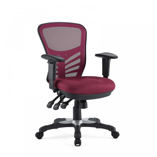 Articulate Mesh Office Chair, Red