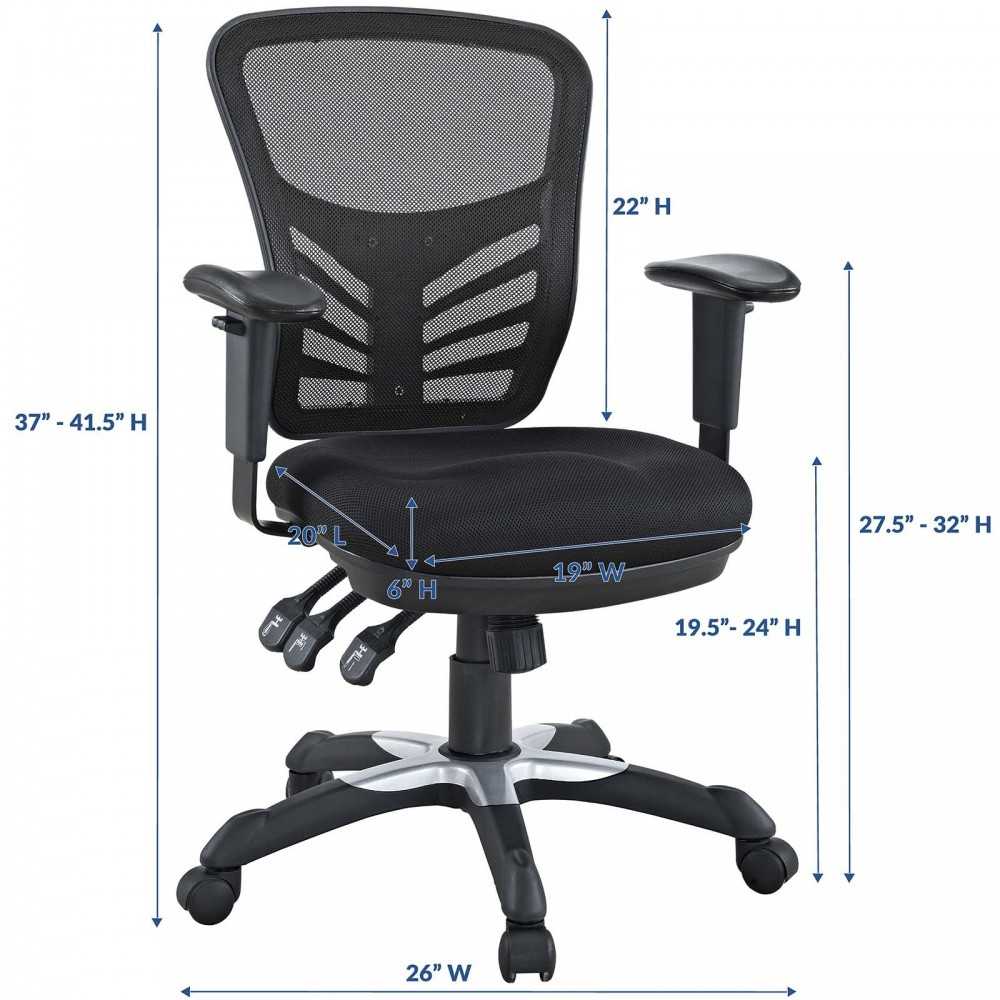 Articulate Mesh Office Chair, Black