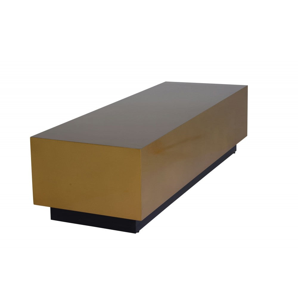 Asher Gold Metal Coffee Table