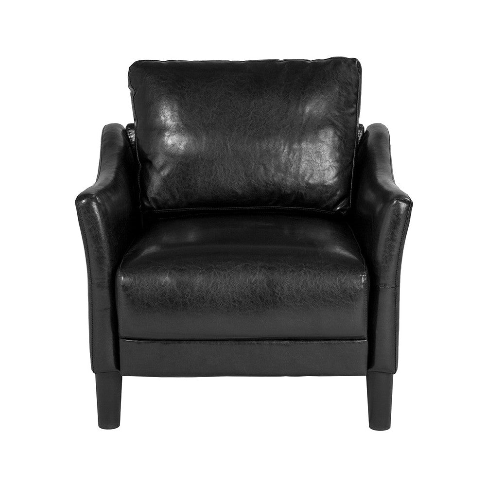 Asti Upholstered Chair in Black LeatherSoft