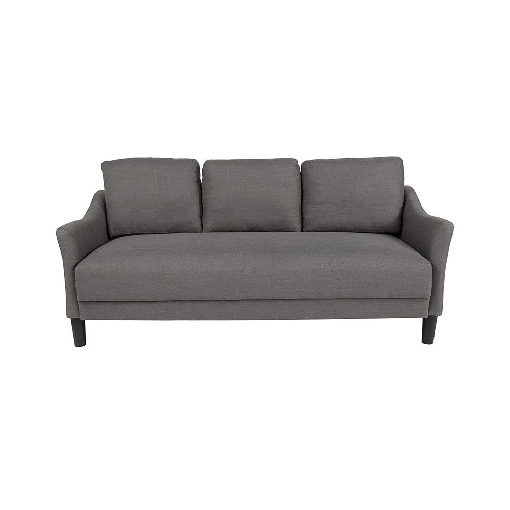 Asti Upholstered Sofa in Dark Gray Fabric