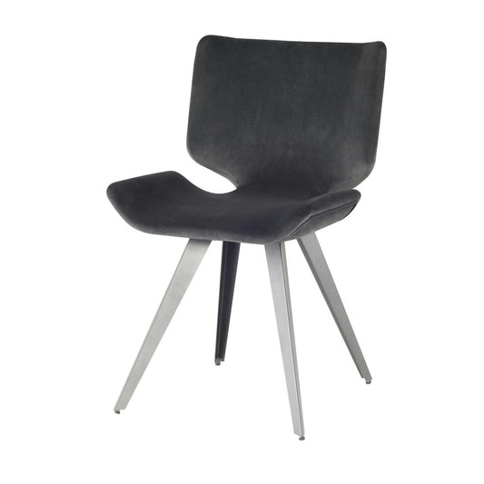 Astra Shadow Gray Fabric Dining Chair