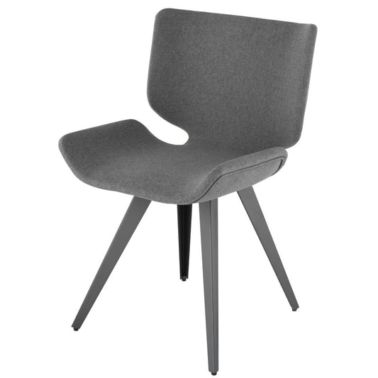 Astra Shale Gray Fabric Dining Chair