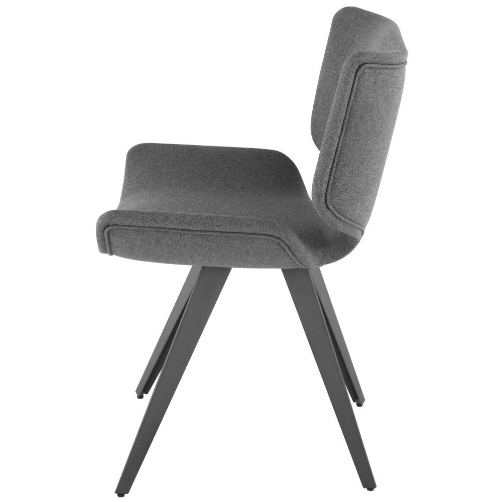 Astra Shale Gray Fabric Dining Chair