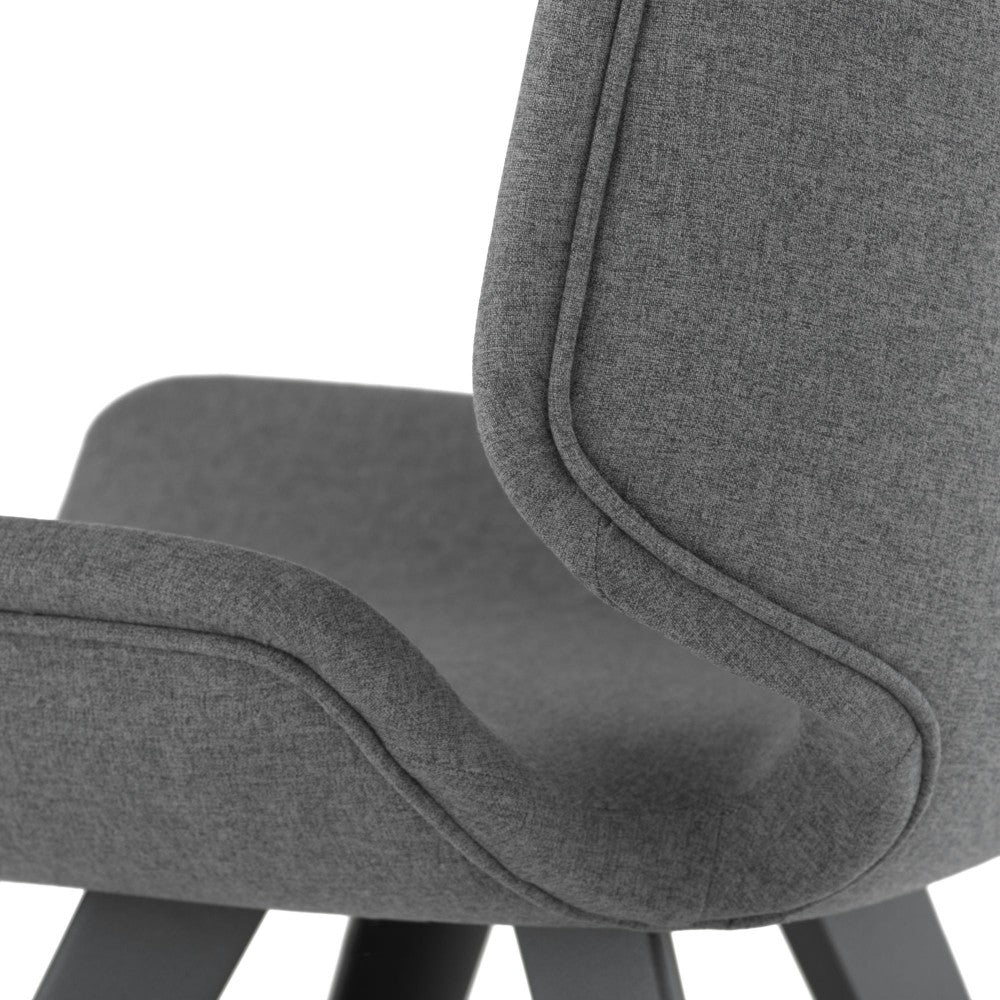 Astra Shale Gray Fabric Dining Chair