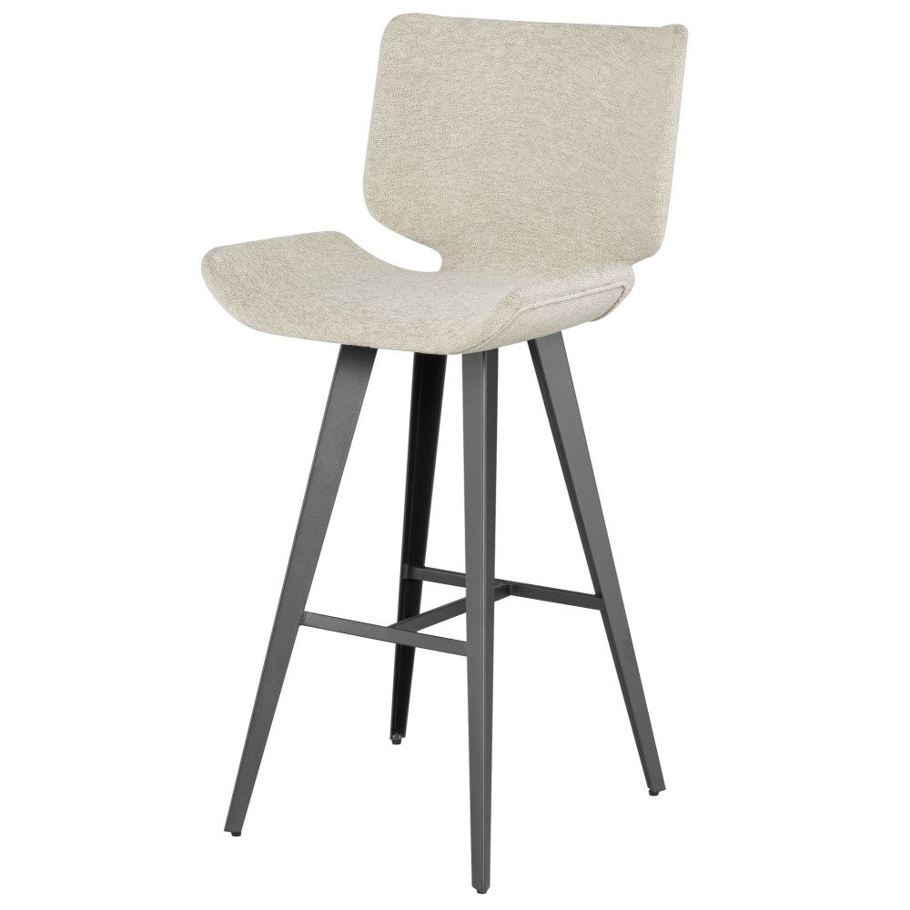 Astra Shell Fabric Bar Stool