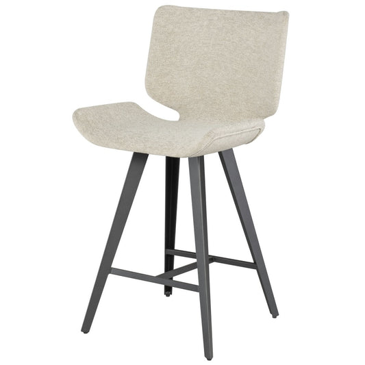 Astra Shell Fabric Counter Stool
