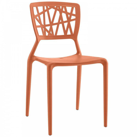 Astro Dining Side Chair, Orange