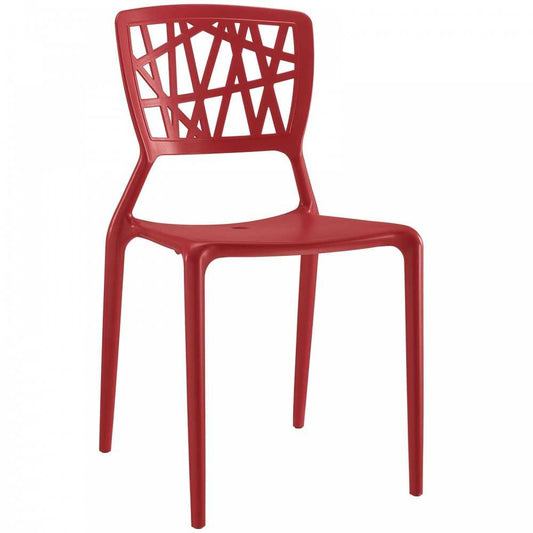 Astro Dining Side Chair, Red