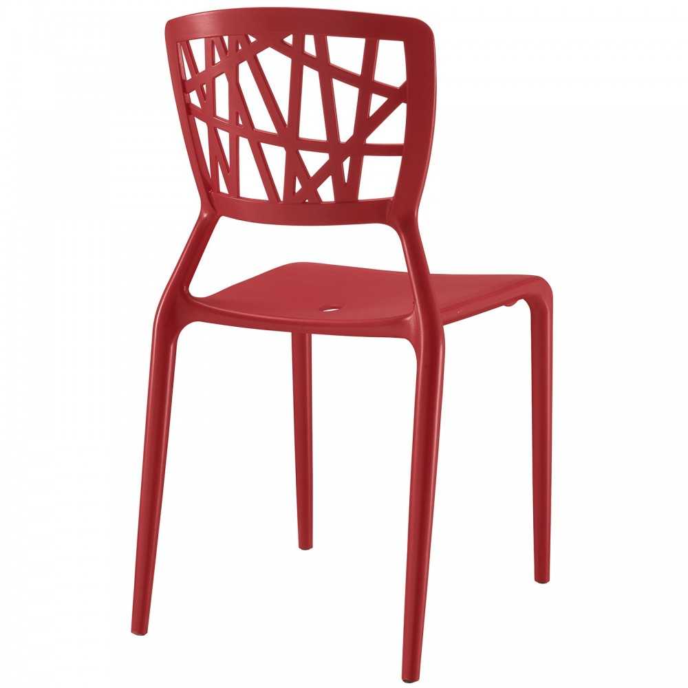 Astro Dining Side Chair, Red