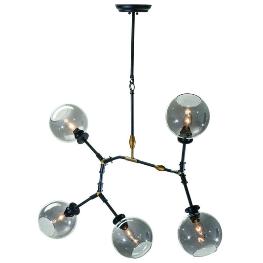Atom 5 Gray Glass Pendant Lighting