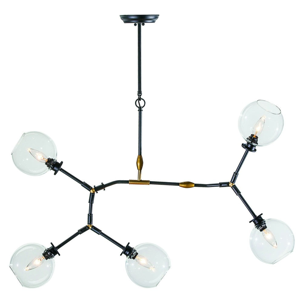 Atom 5 Clear Glass Pendant Lighting