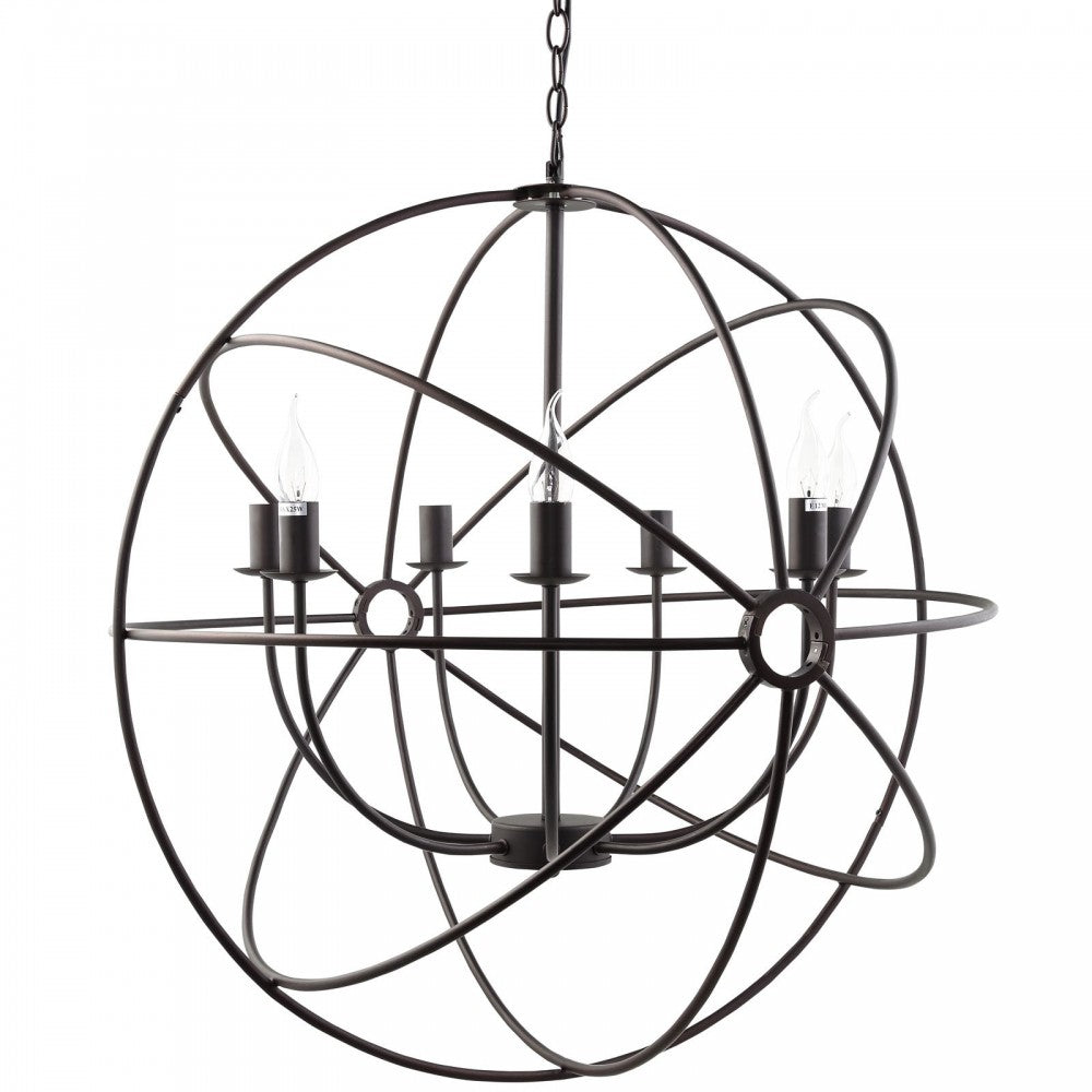 Atom Chandelier, Espresso