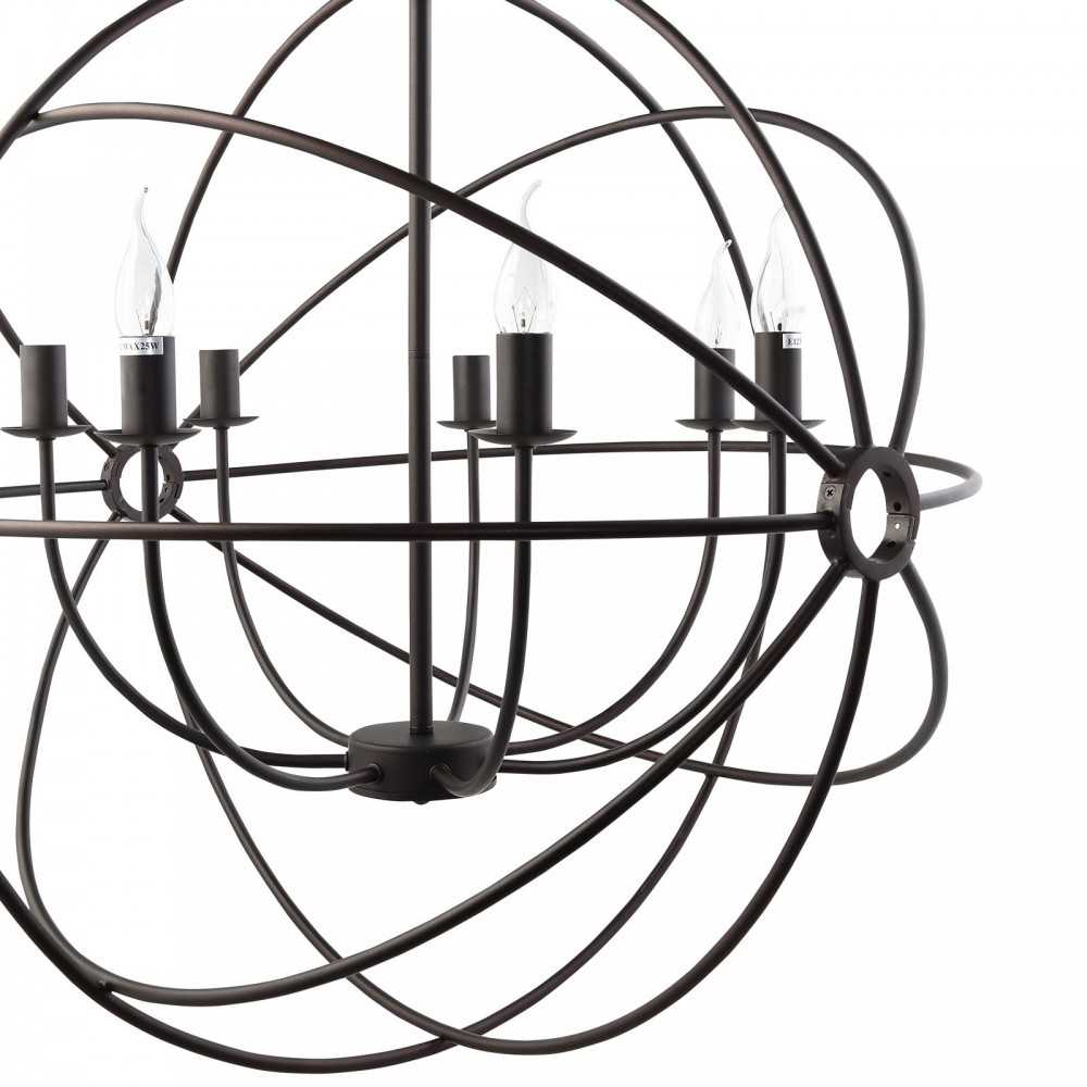 Atom Chandelier, Espresso