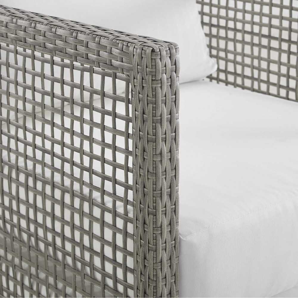 Aura Rattan Outdoor Patio Armchair, Gold