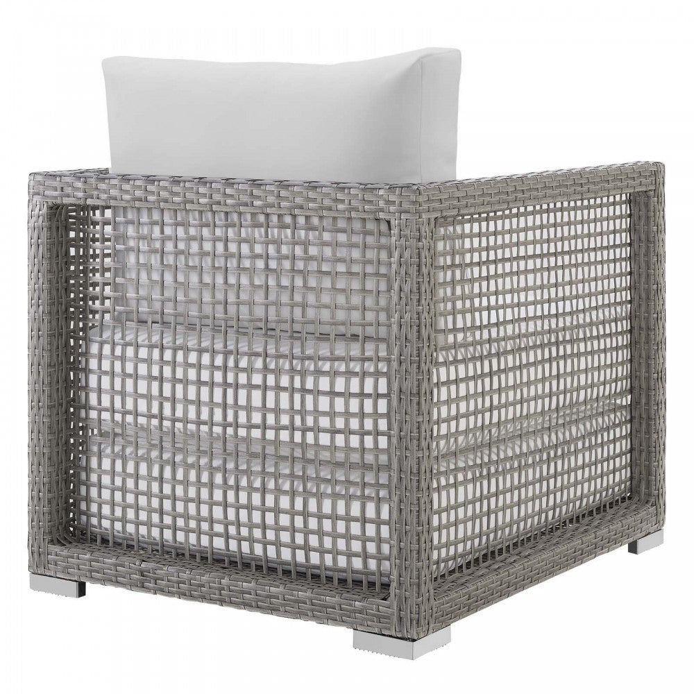 Aura Rattan Outdoor Patio Armchair, Gold