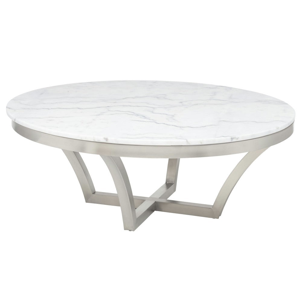 Aurora White Stone Coffee Table, HGTB168