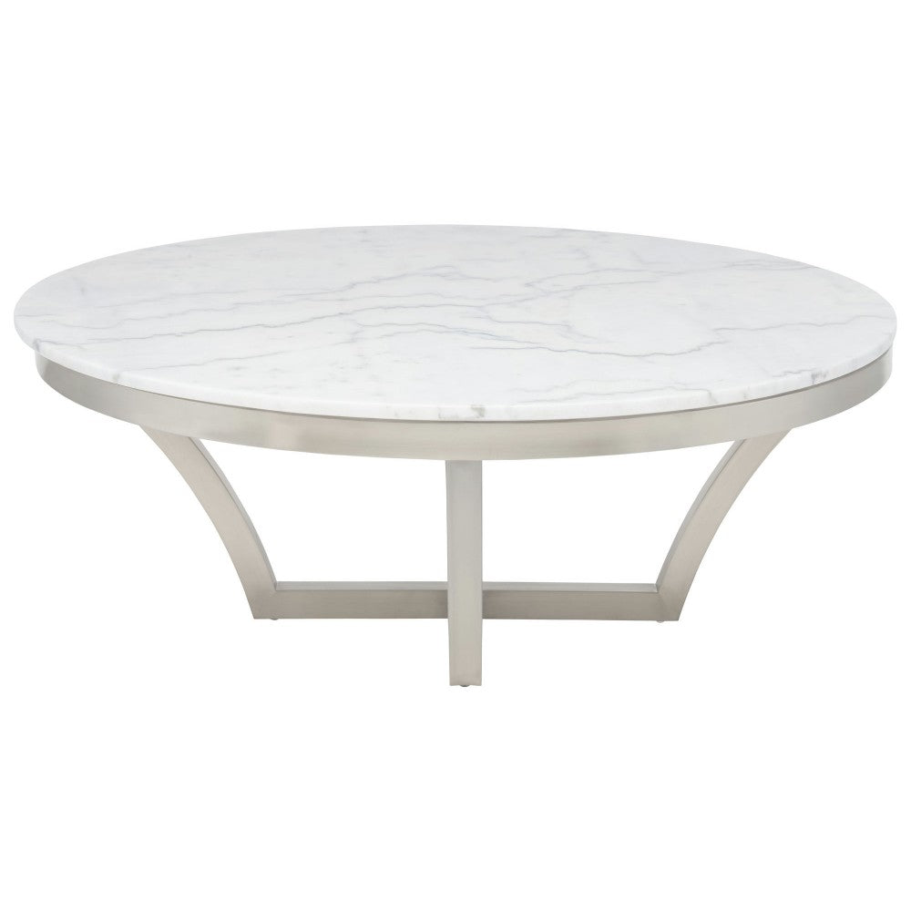 Aurora White Stone Coffee Table, HGTB168