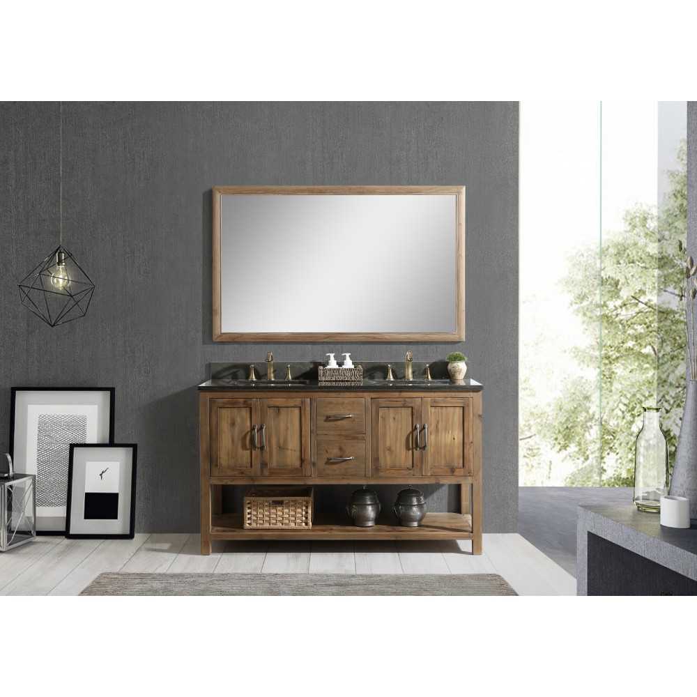 Austin 60" Vanity Base Only in Walnut
