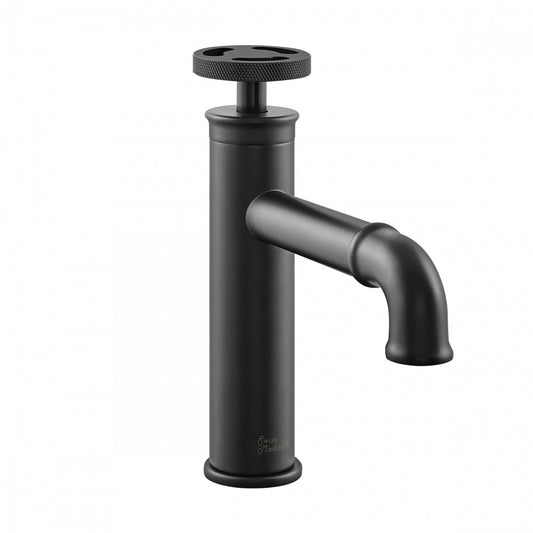 Avallon Single Hole, Single-Handle Wheel, Bathroom Faucet in Matte Black