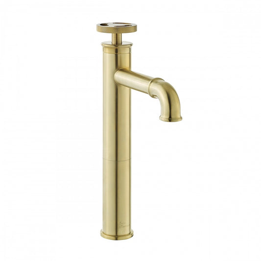 Avallon Single Hole, Single-Handle Wheel, High Arc Bathroom Faucet, Brushed Gold