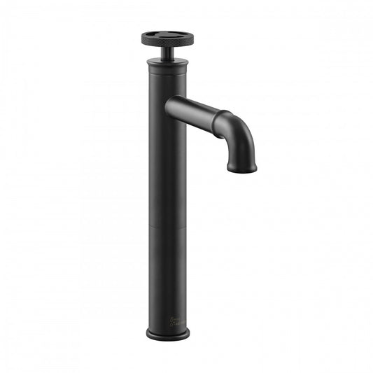 Avallon Single Hole, Single-Handle Wheel, High Arc Bathroom Faucet, Matte Black