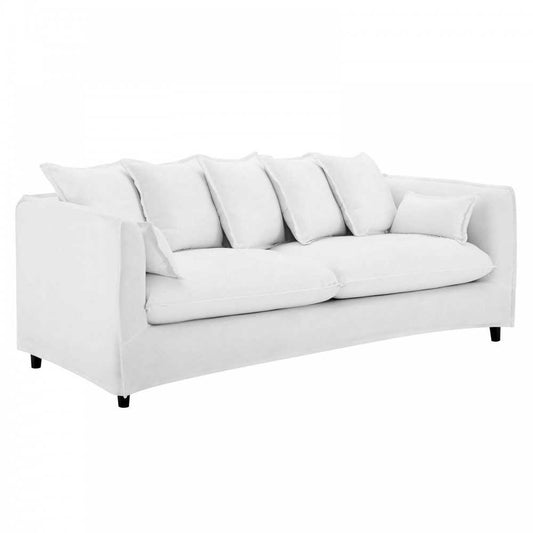 Avalon Slipcover Fabric Sofa, White