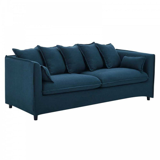 Avalon Slipcover Fabric Sofa, Azure