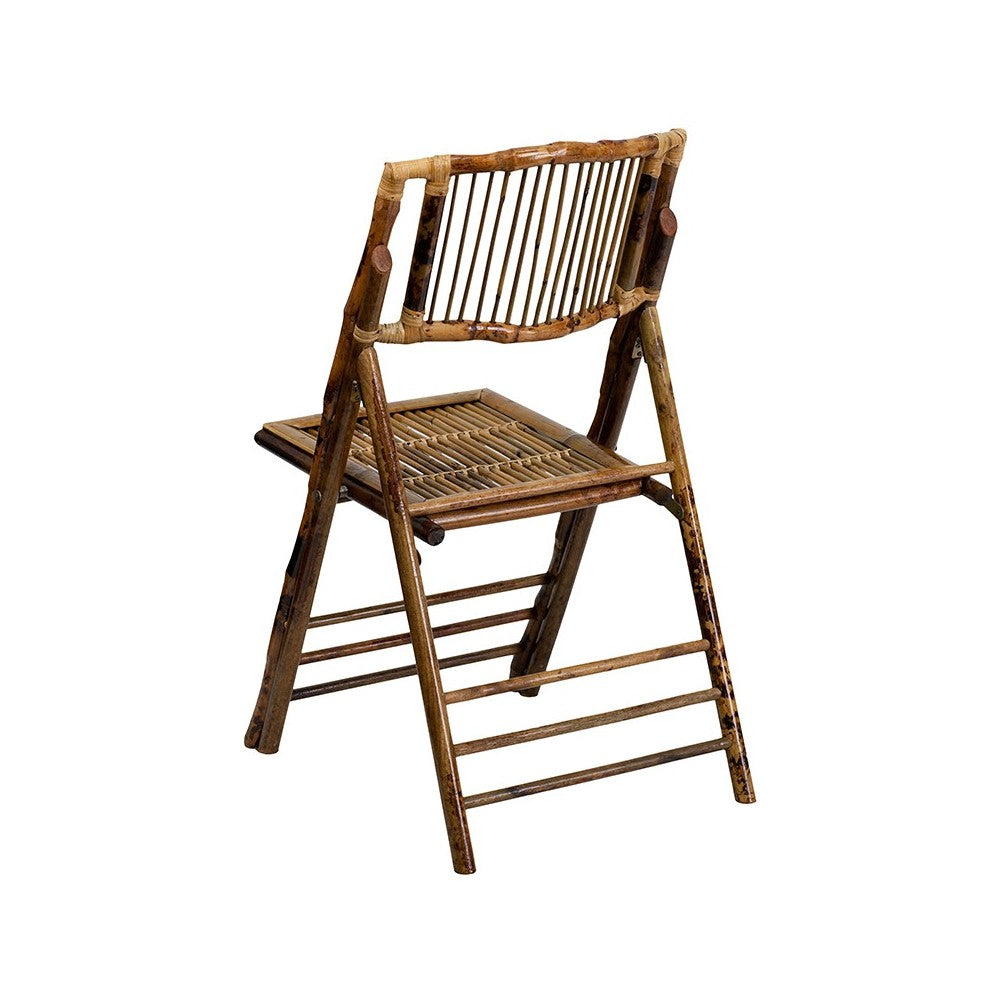Bamboo Folding Chairs | Set of 2 Bamboo Wood Folding Chairs