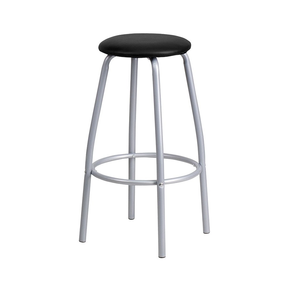 Bar Height Table Set with Padded Stools