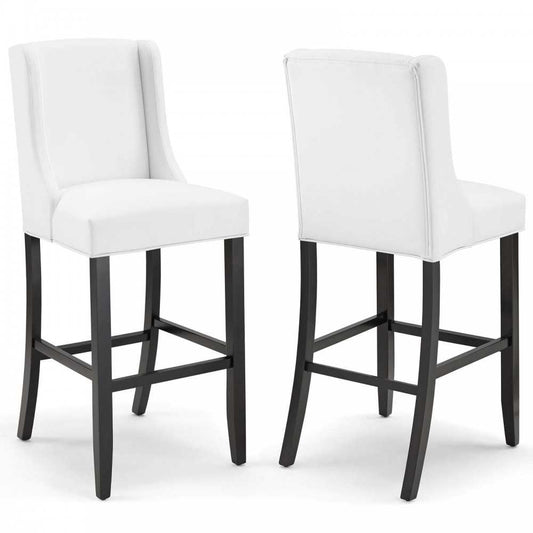 Baron Bar Stool Faux Leather Set of 2