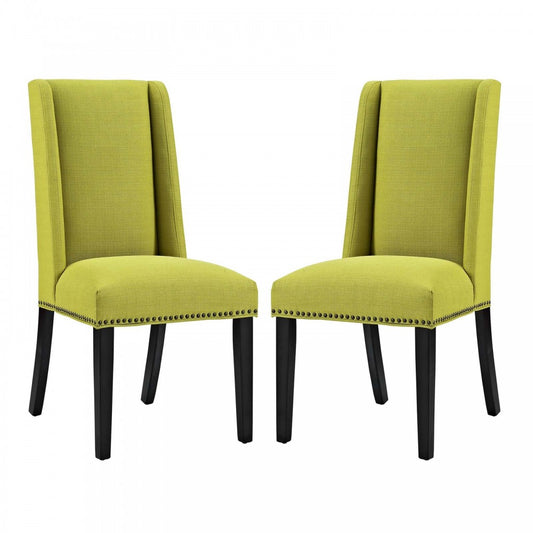 Baron Dining Chair Fabric Set of 2, Wheatgrass