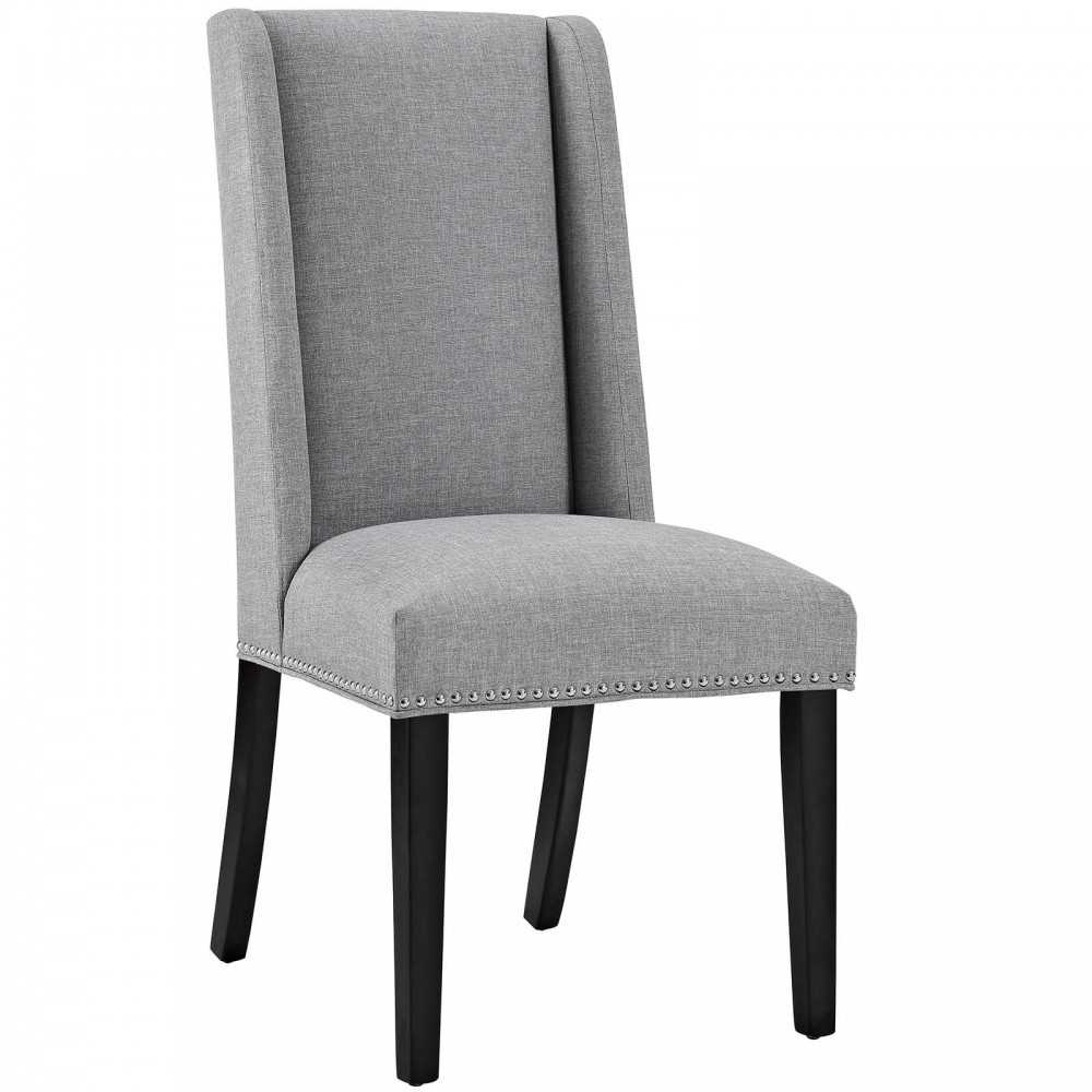 Baron Dining Chair Fabric Set of 4, Light Gray