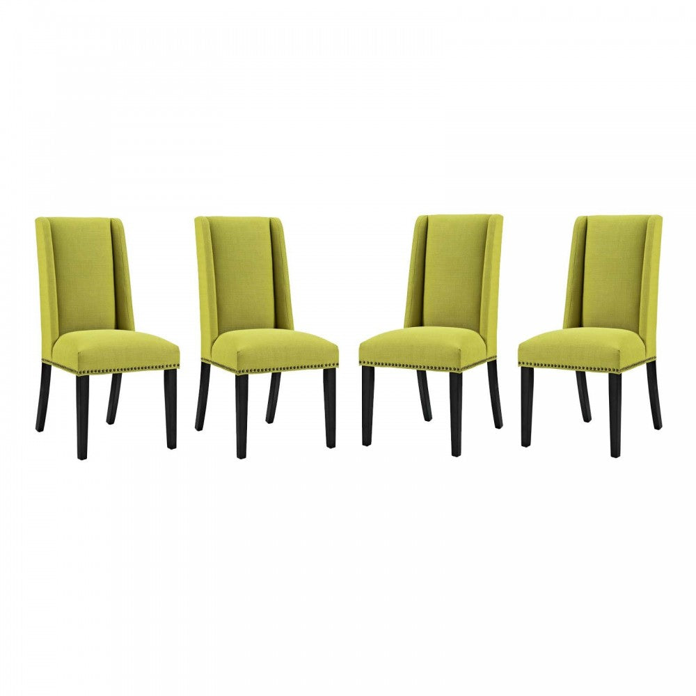 Baron Dining Chair Fabric Set of 4, Wheatgrass