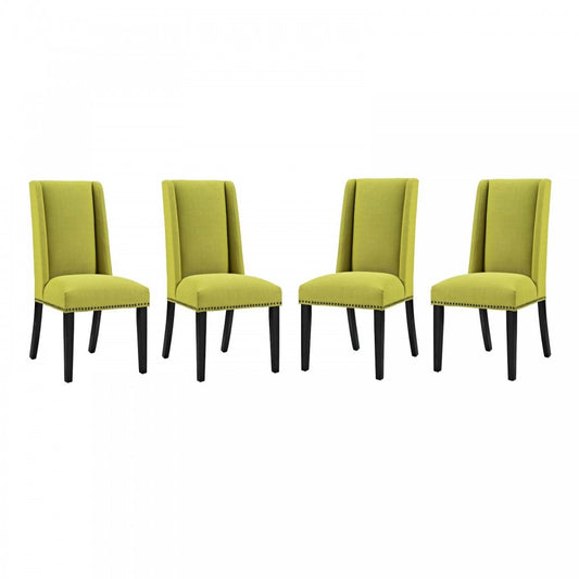 Baron Dining Chair Fabric Set of 4, Wheatgrass