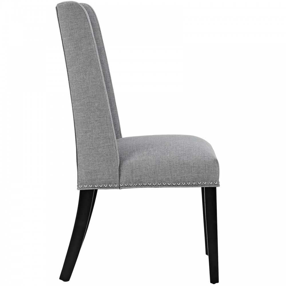 Baron Fabric Dining Chair, Light Gray