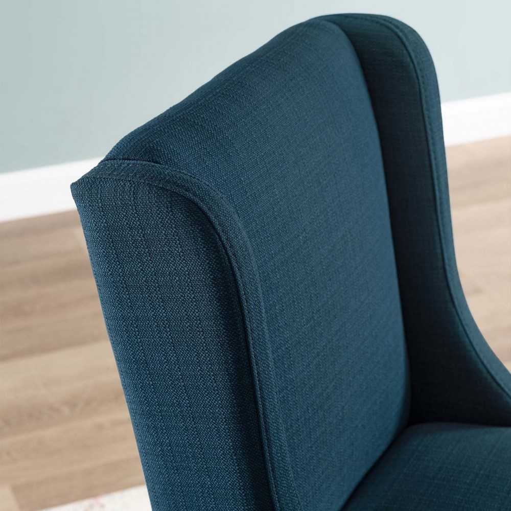 Baron Upholstered Fabric Bar Stool, Azure